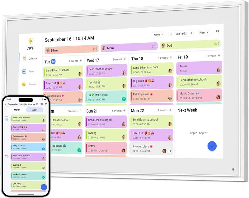 Canupdog 15.6 Inch Digital Calendar