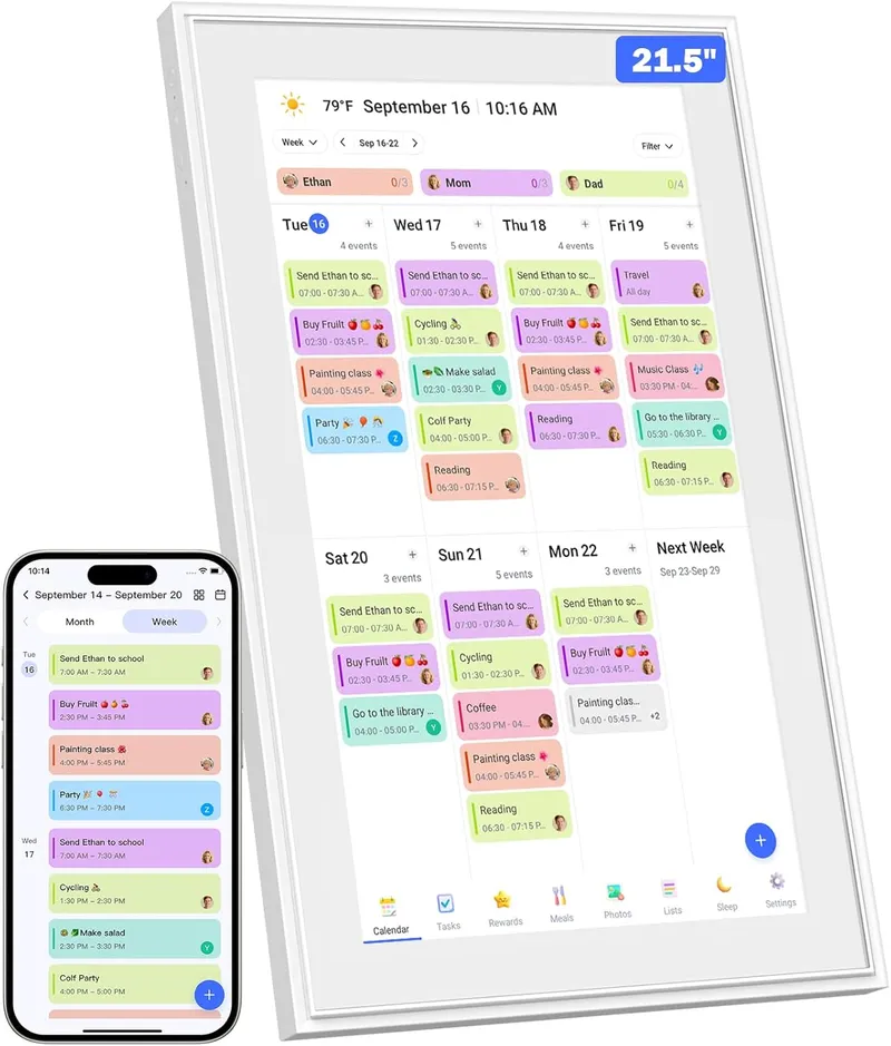Canupdog Digital Calendar, 21.5 Inch